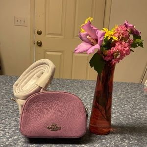 Coach Serena cross bag silver/violet